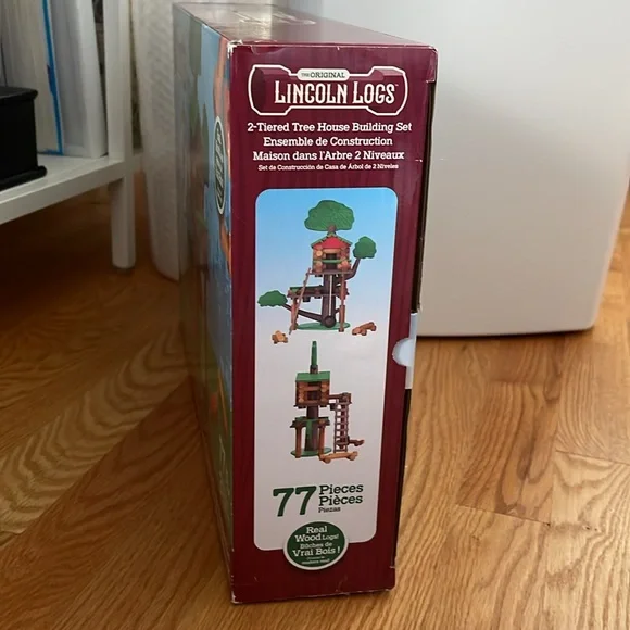 Lincoln Logs 2 tiered Tree House Building Set - Picture 2 of 4